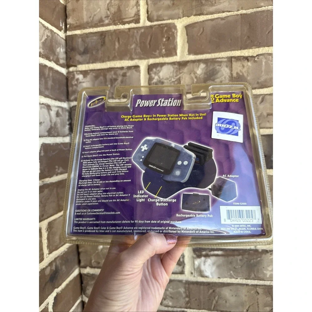 Game Boy Advance Power Station Intec New Vintage Stock 2001